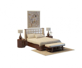 European Style Double Bed-ID:695911887