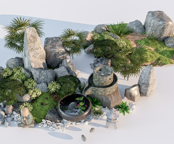New Chinese Style Rockery Waterscape-ID:560408128