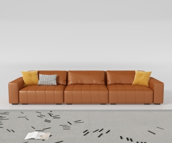 Modern Three-seat Sofa-ID:664344077