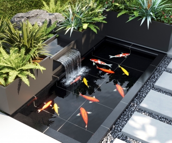 Modern Rockery Waterscape-ID:118269915