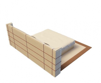 Modern Double Bed-ID:405582902