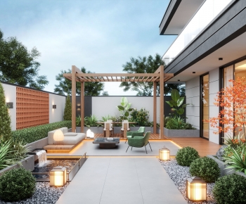 Modern Courtyard/landscape-ID:880683905