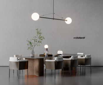 Modern Dining Table And Chairs-ID:715544948