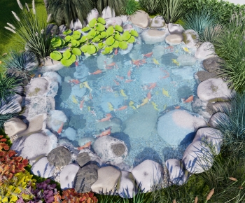 Modern Rockery Waterscape-ID:222389941