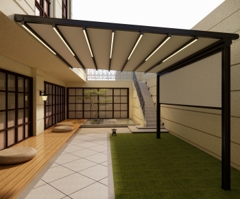 Modern Courtyard/landscape-ID:707736028