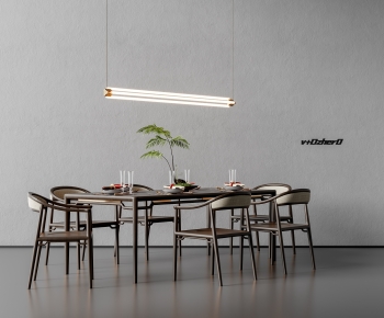 New Chinese Style Dining Table And Chairs-ID:939049016