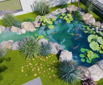 Modern Rockery Waterscape-ID:462244997