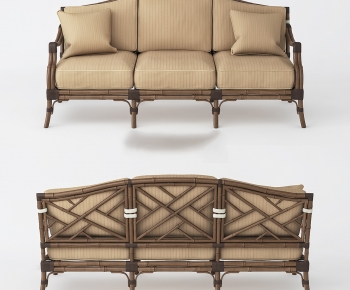 Southeast Asian Style Three-seat Sofa-ID:816826116