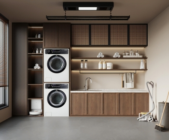 Modern Balcony Laundry Room-ID:155287984