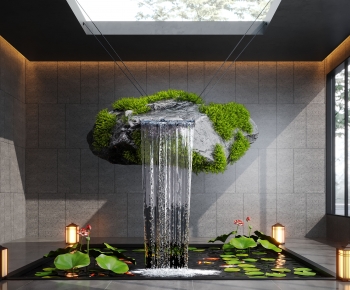 New Chinese Style Rockery Waterscape-ID:128500541