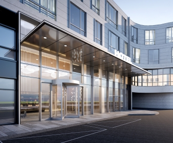 Modern Facade Element-ID:254565007