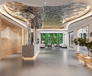 Modern Office Reception Desk-ID:705430531