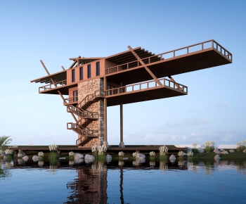 New Chinese Style Public Building-ID:972659117