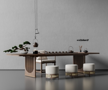 New Chinese Style Tea Tables And Chairs-ID:573443896