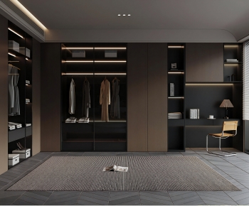 Modern Clothes Storage Area-ID:952409035