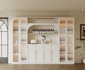 French Style Wine Cabinet-ID:884646895