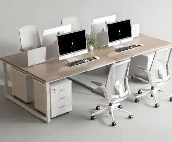 Modern Office Desk And Chair-ID:184957987