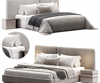 Modern Double Bed-ID:104711068