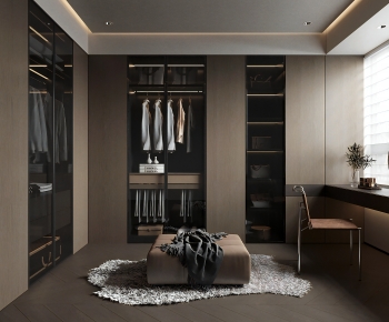 Modern Clothes Storage Area-ID:576386935
