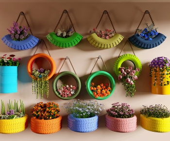 Modern Potted Green Plant-ID:650065904