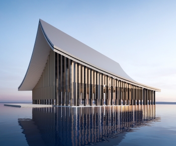 New Chinese Style Architecture Of Artistic Style-ID:875204093