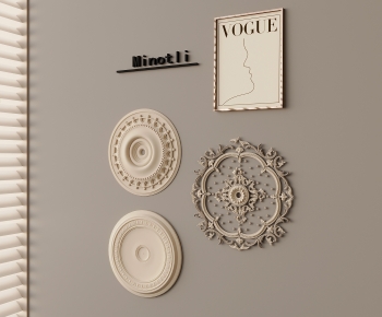 French Style Plaster Carved Top Plate-ID:191798931