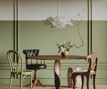 French Style Dining Table And Chairs-ID:556622982
