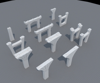 Modern Building Component-ID:687995914