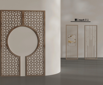 New Chinese Style Metal Screen Partition-ID:885241998