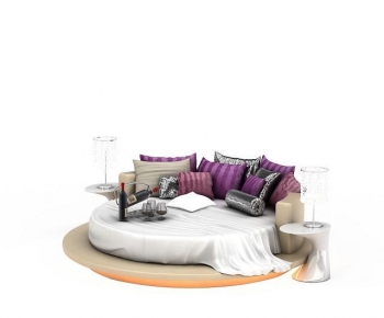 Modern Round Bed-ID:372158052