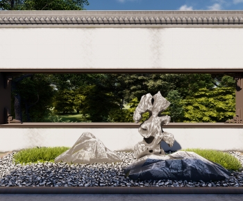 New Chinese Style Rockery Waterscape-ID:747663974