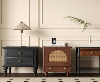 French Style Bedside Cupboard-ID:918271067