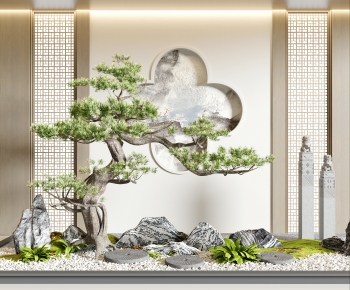 New Chinese Style Plant Landscaping-ID:560574056
