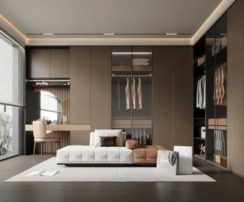 Modern Clothes Storage Area-ID:155473955