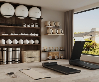 Modern Home Fitness Room-ID:714340216