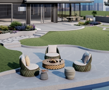 Modern Courtyard/landscape-ID:609180967