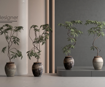 New Chinese Style Ground Green Plant Potted Plants-ID:461463932