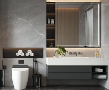 Modern Bathroom Cabinet-ID:585217956
