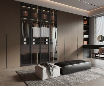 Modern Clothes Storage Area-ID:724536904