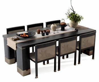 New Chinese Style Dining Table And Chairs-ID:841398005