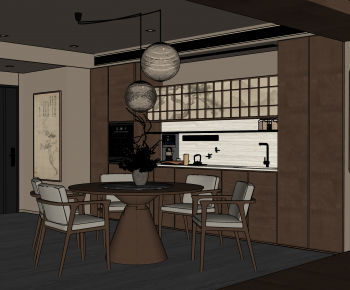 New Chinese Style Dining Room-ID:886442907