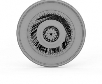 European Style Plaster Carved Top Plate-ID:674508092