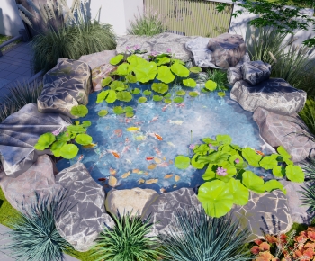 Modern Rockery Waterscape-ID:152490188