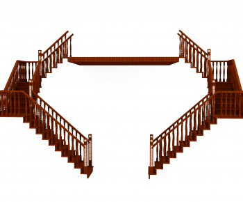 New Chinese Style Staircase-ID:922249081