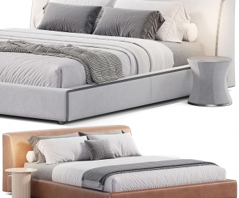 Modern Double Bed-ID:920641904