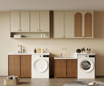 French Style Laundry Cabinet-ID:178541908