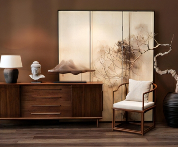 New Chinese Style Entrance Cabinet-ID:774868019