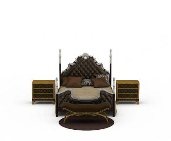 European Style Double Bed-ID:922553062