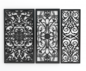 Simple European Style Metal Screen Partition-ID:614490995