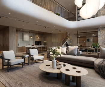 Modern A Living Room-ID:807507042